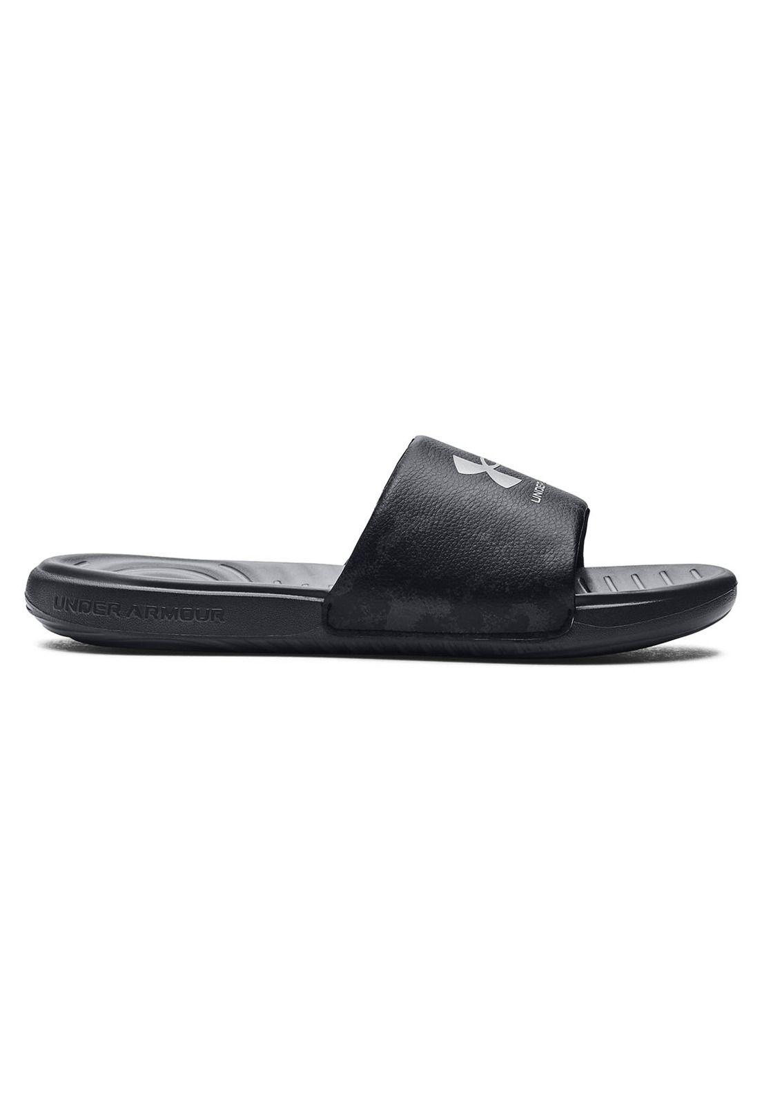 Sandalias UA Ansa para hombre Negro-0