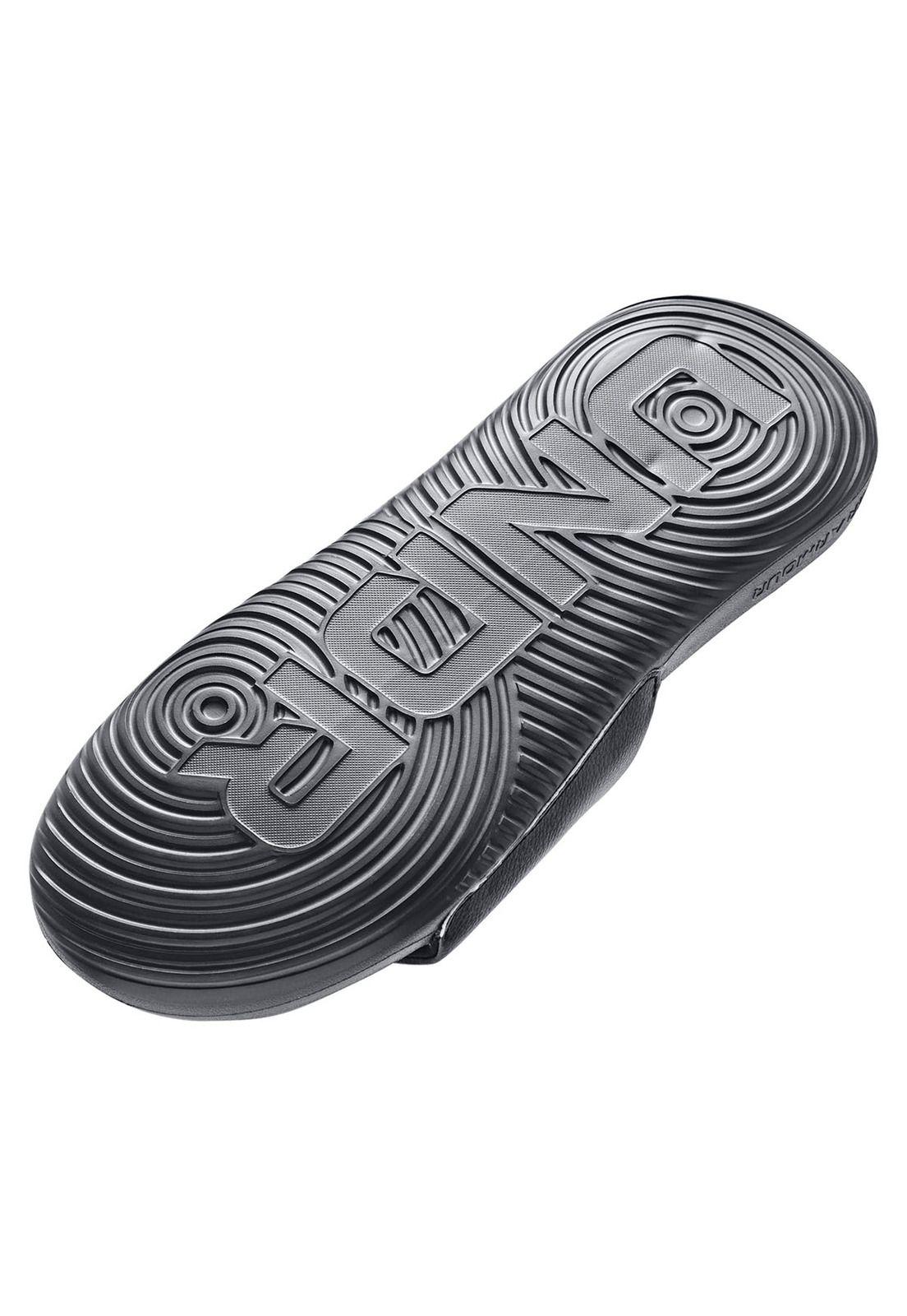 Sandalias UA Ansa para hombre Negro-3