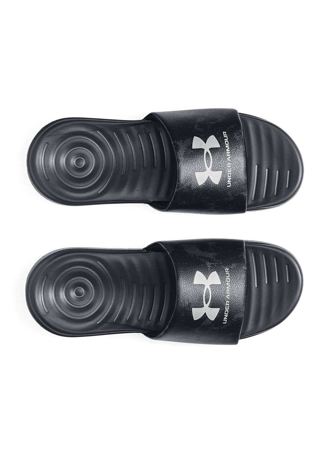 Sandalias UA Ansa para hombre Negro-4