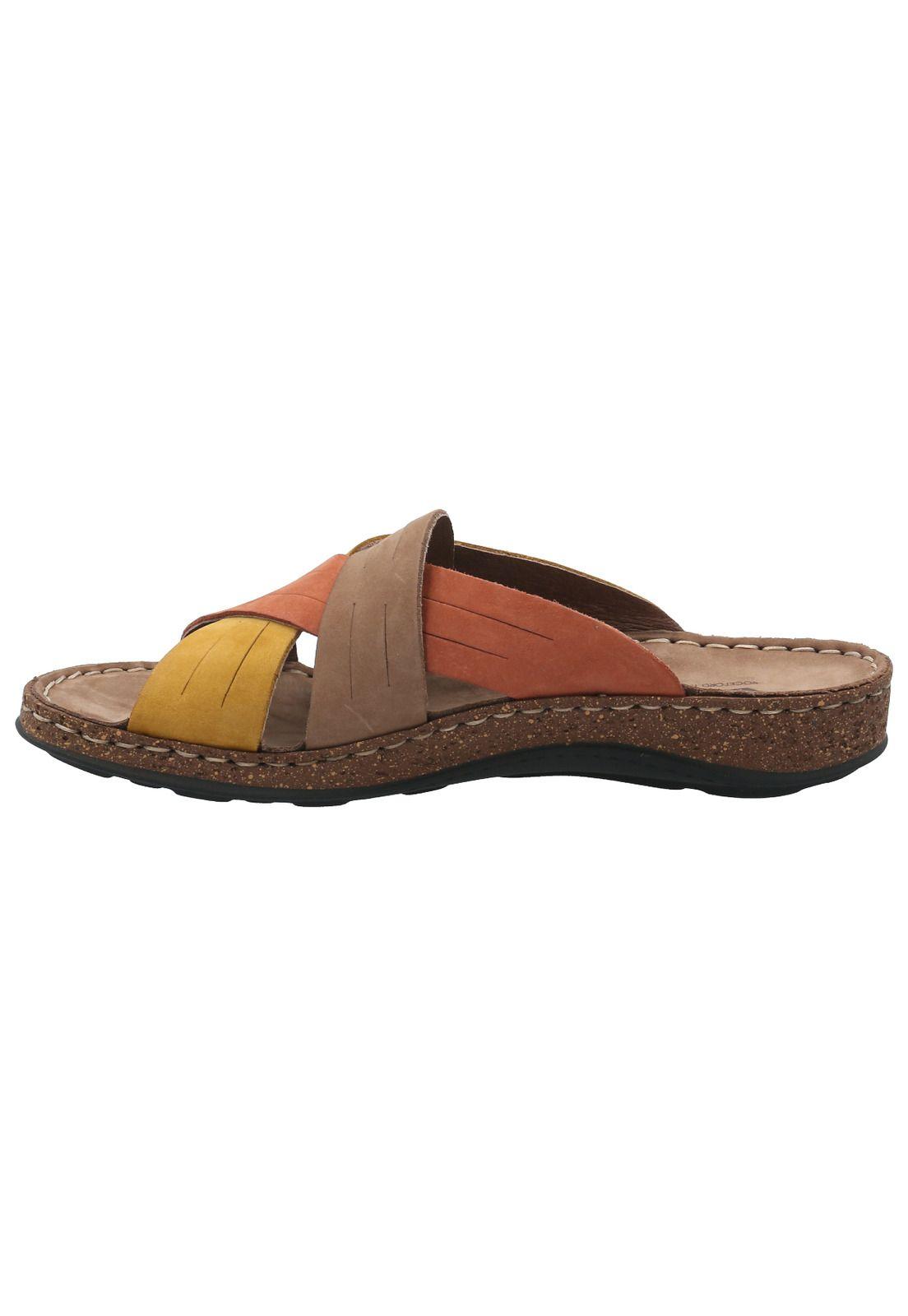 Sandalia Cuero Mujer Rack Café-5