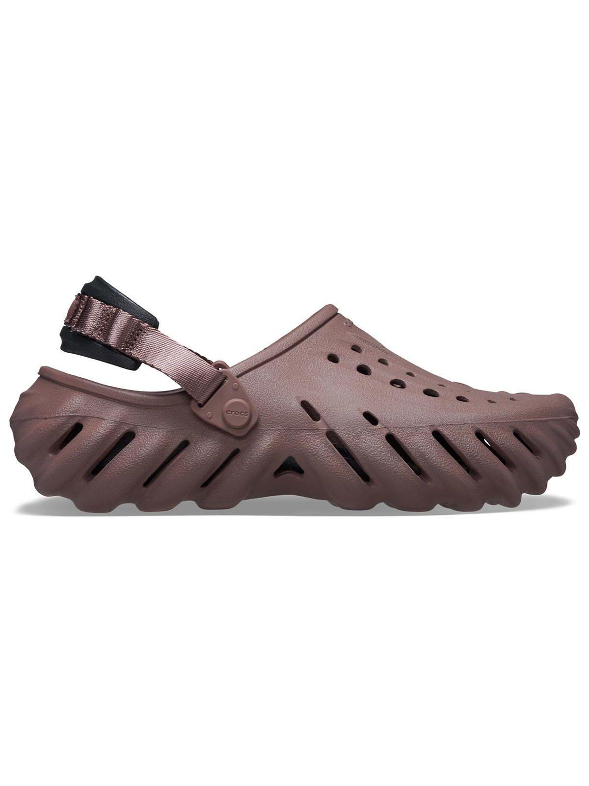 Zueco Crocs Hombre Echo Clog Café Trufa-0