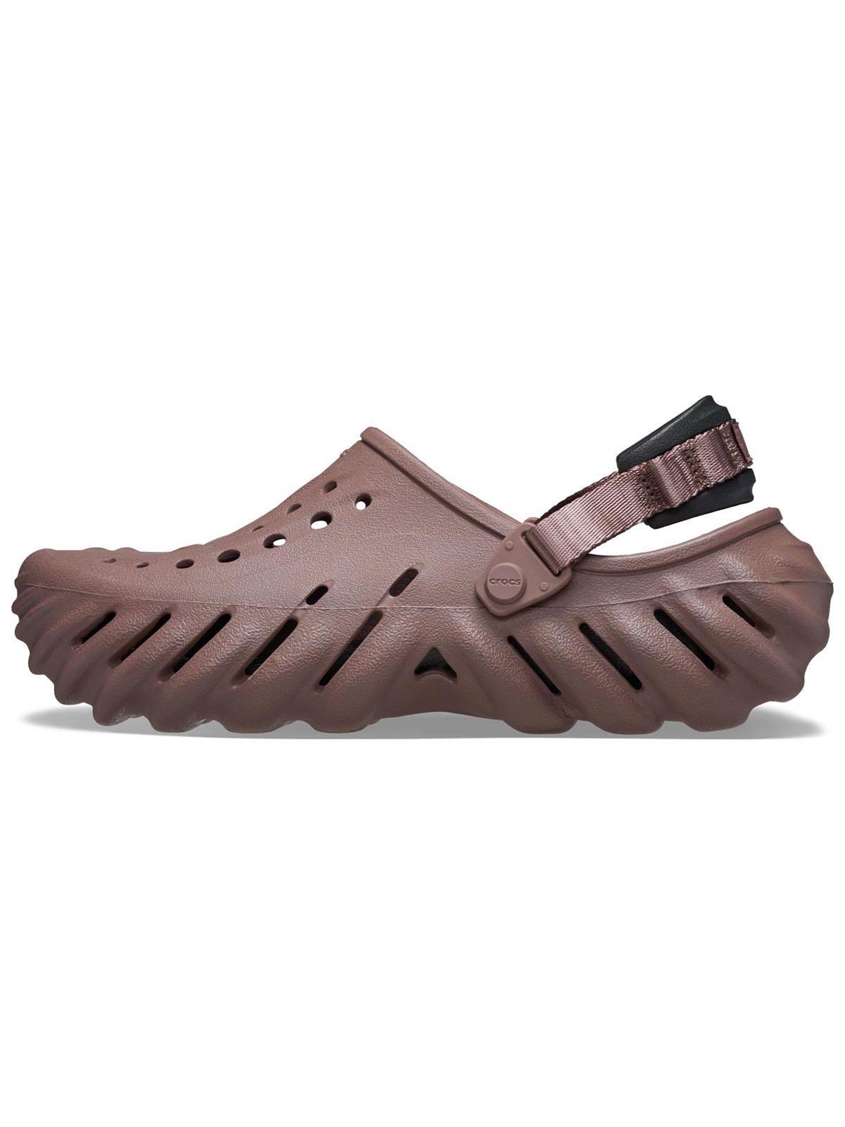 Zueco Crocs Hombre Echo Clog Café Trufa-1