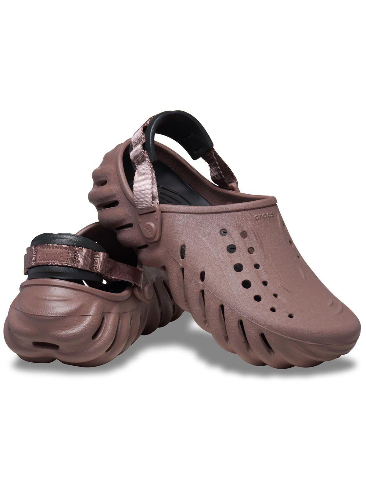 Zueco Crocs Hombre Echo Clog Café Trufa-3