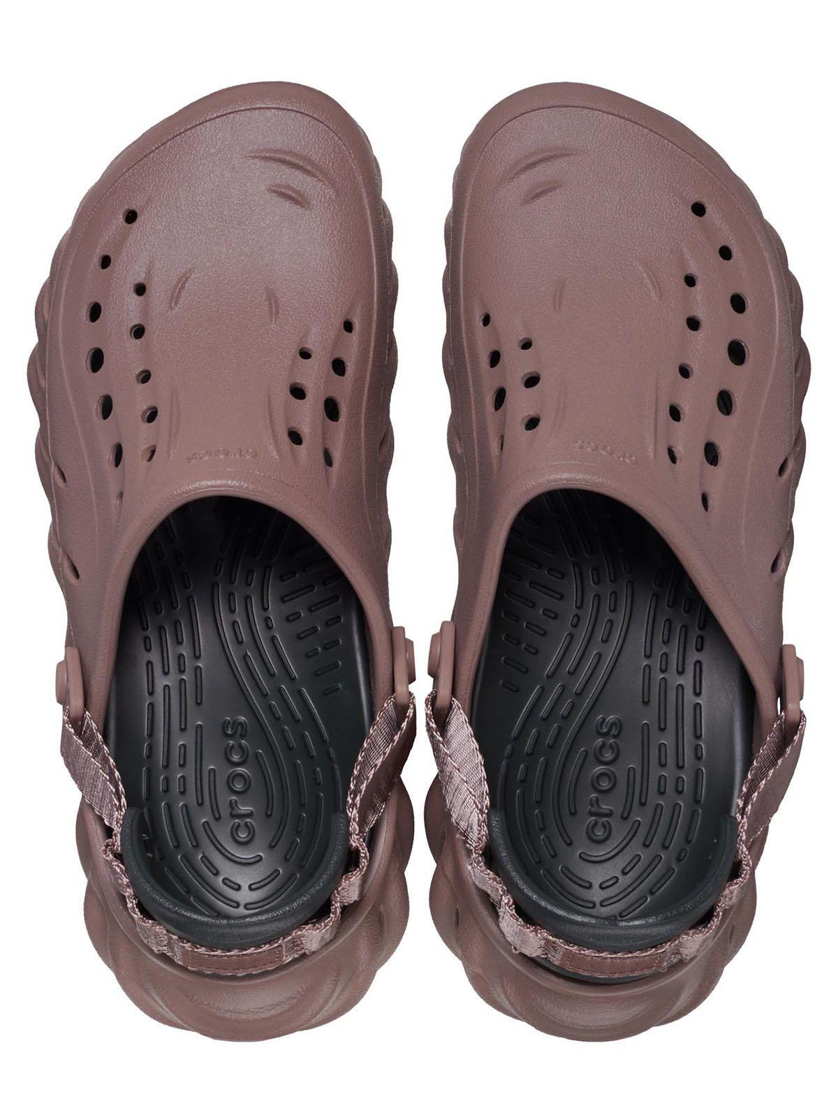 Zueco Crocs Hombre Echo Clog Café Trufa-4