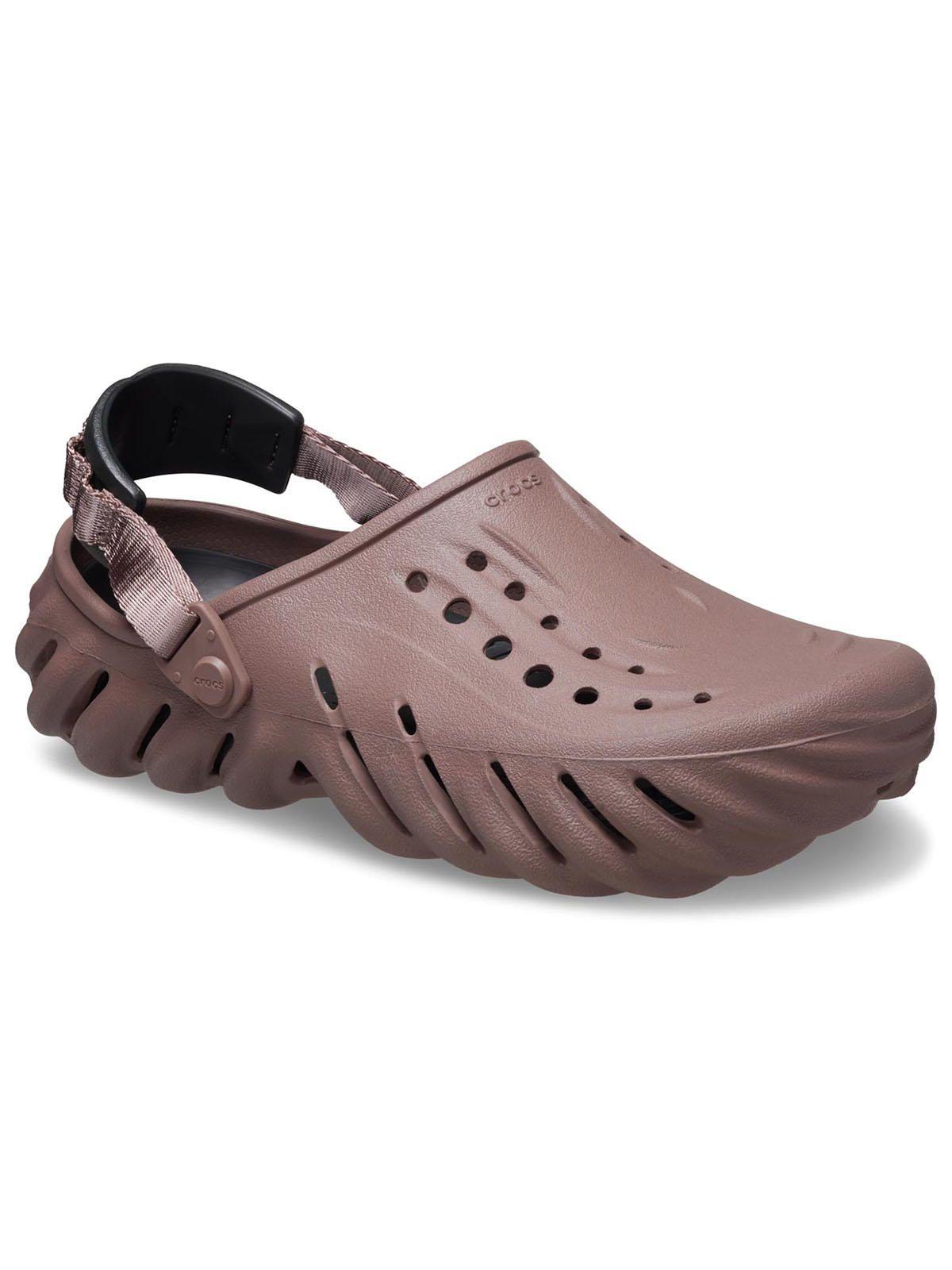 Zueco Crocs Hombre Echo Clog Café Trufa-6