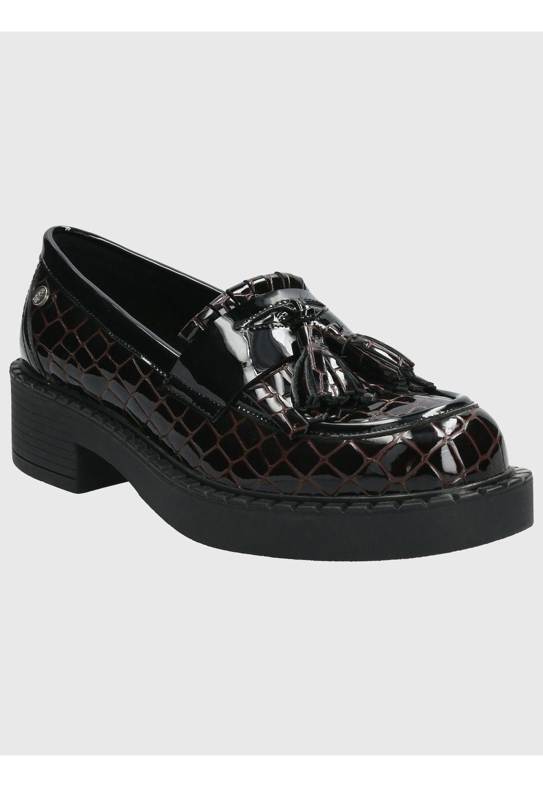 Mocasín Cuero Mujer Dania Rojo-0