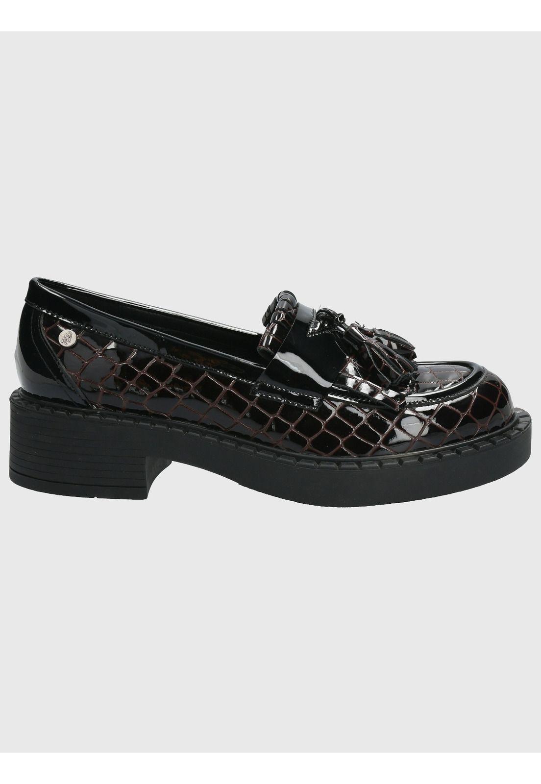 Mocasín Cuero Mujer Dania Rojo-1