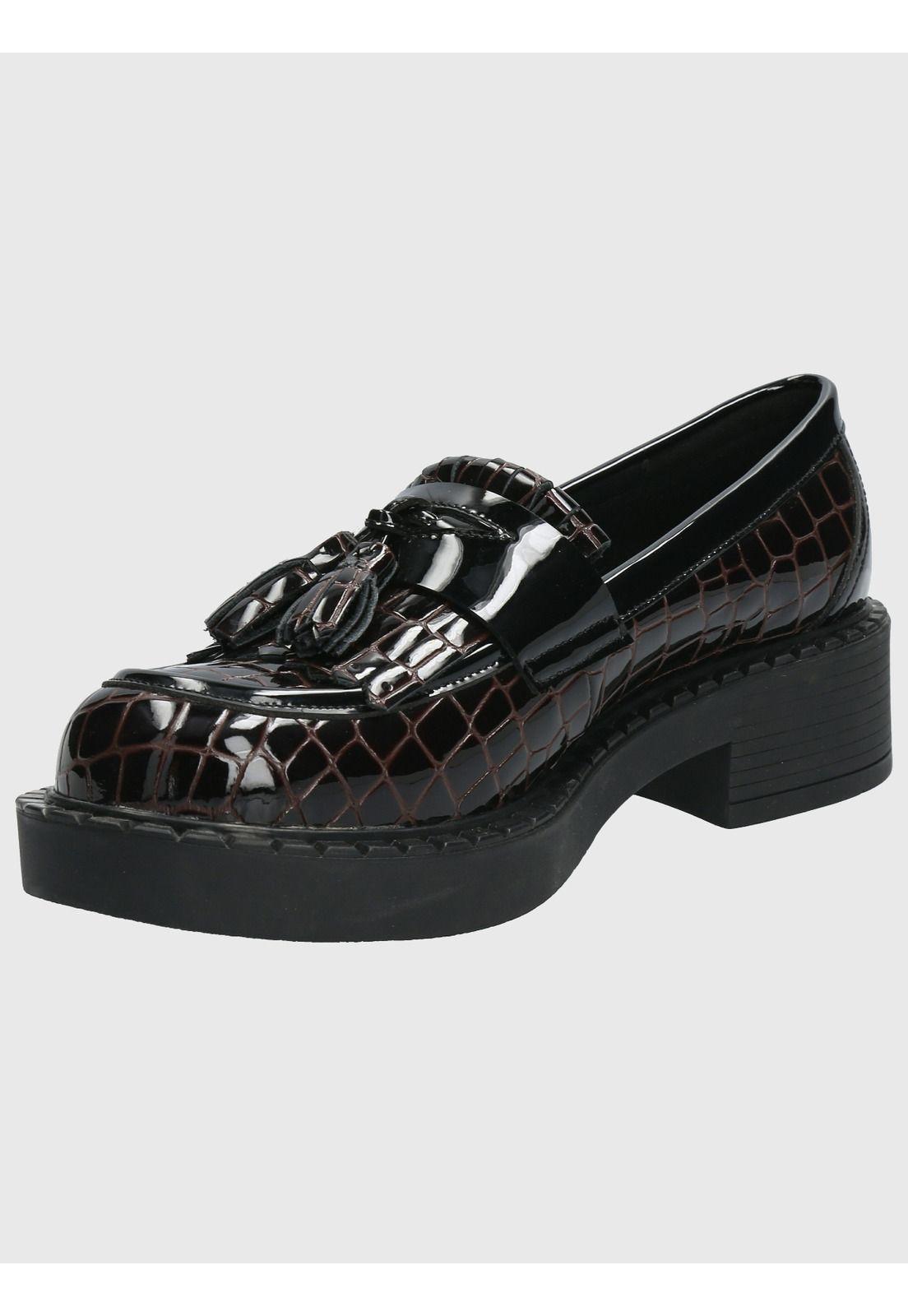 Mocasín Cuero Mujer Dania Rojo-4
