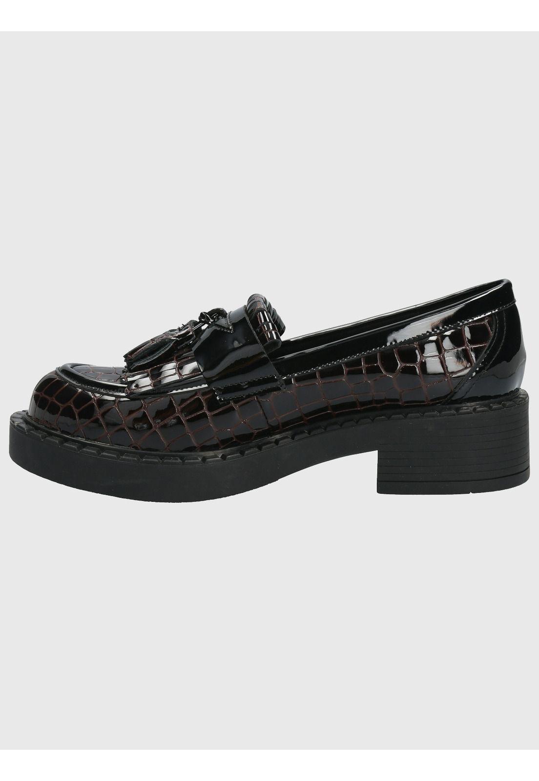 Mocasín Cuero Mujer Dania Rojo-5