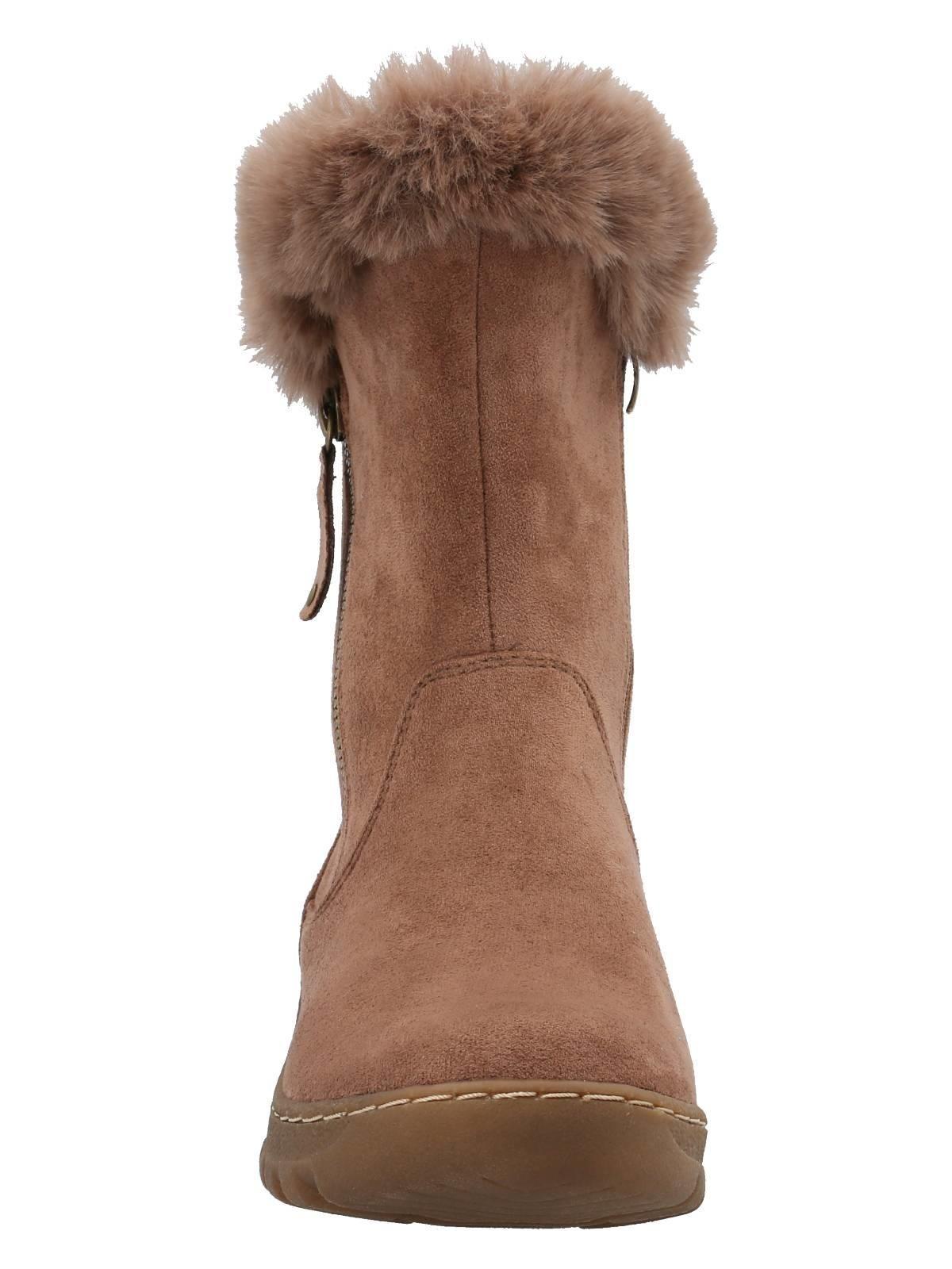 Botín Badajoz Mujer Camel-4