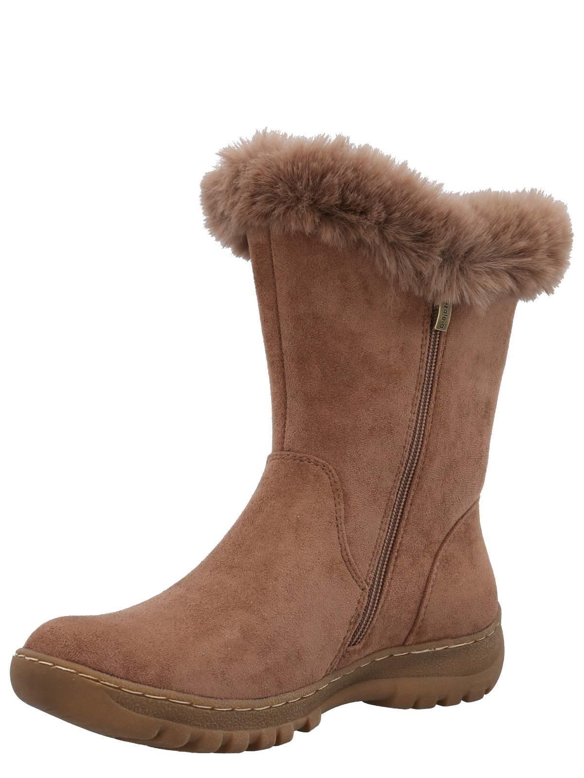 Botín Badajoz Mujer Camel-5