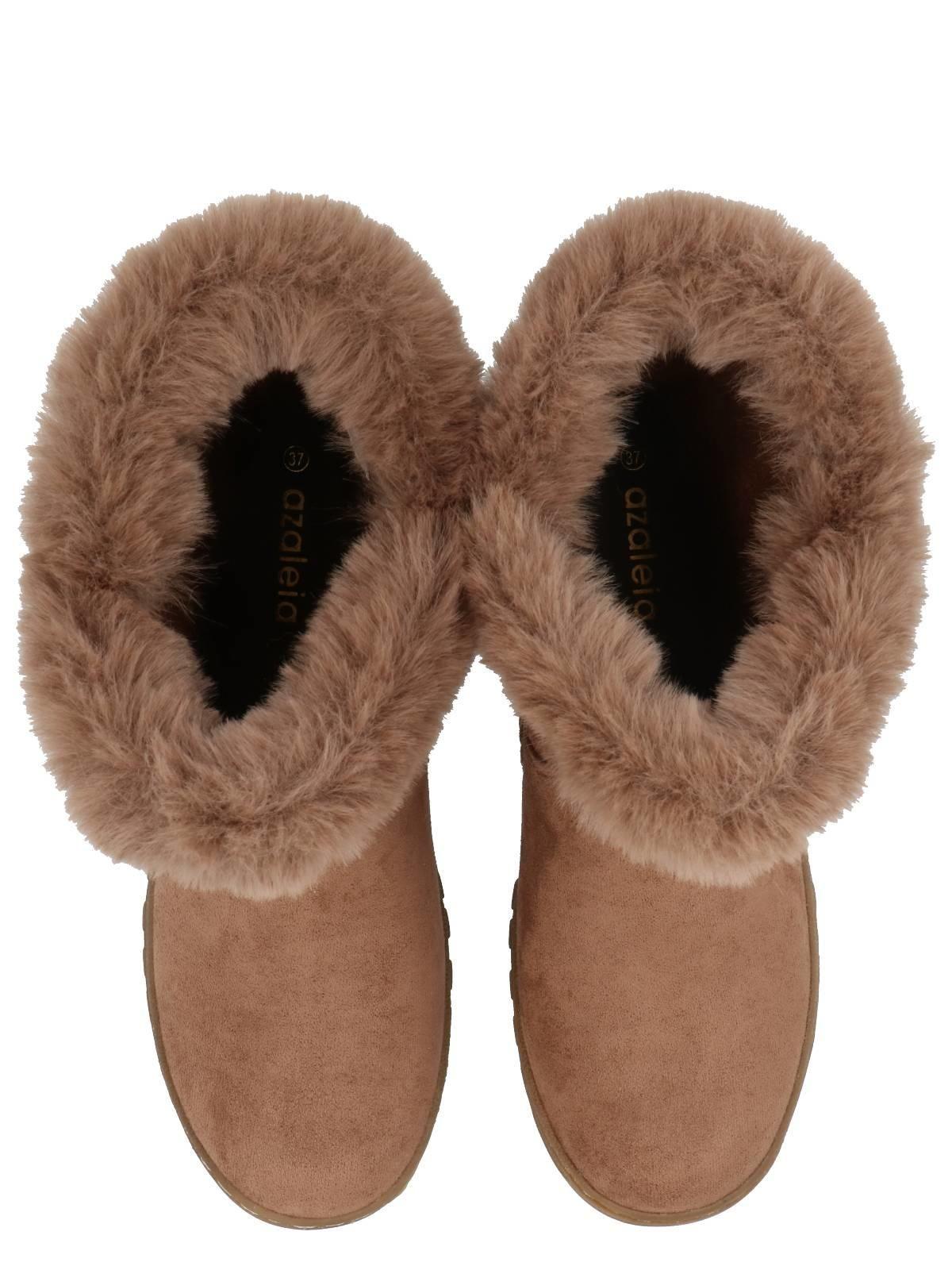 Botín Badajoz Mujer Camel-8