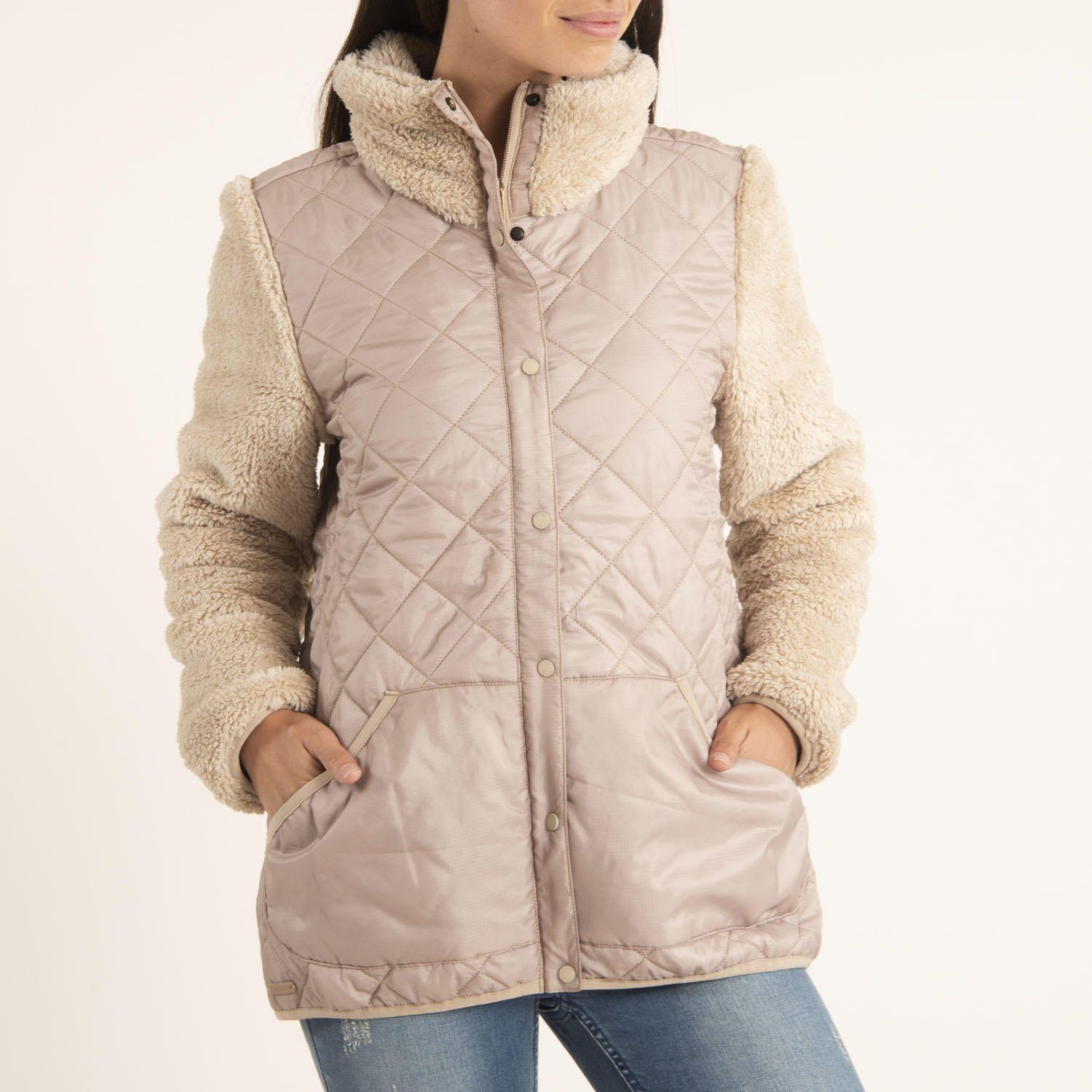 Chaqueta Mujer Pola Dorado-1