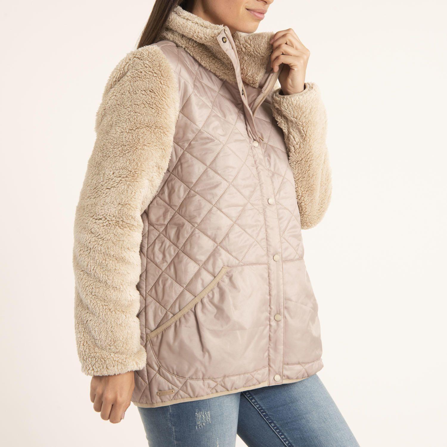 Chaqueta Mujer Pola Dorado-2