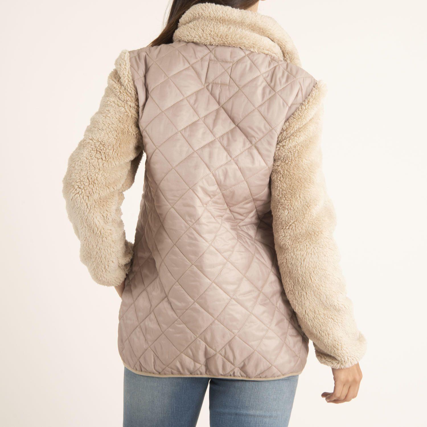 Chaqueta Mujer Pola Dorado-3