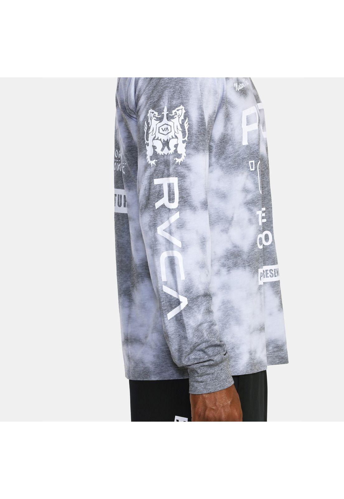 Polera Manga Larga Hombre All Brand Ls M Tees Gris-3