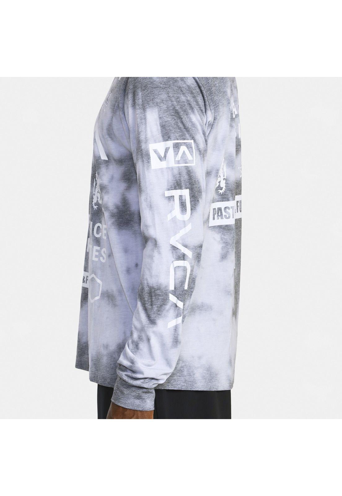 Polera Manga Larga Hombre All Brand Ls M Tees Gris-4