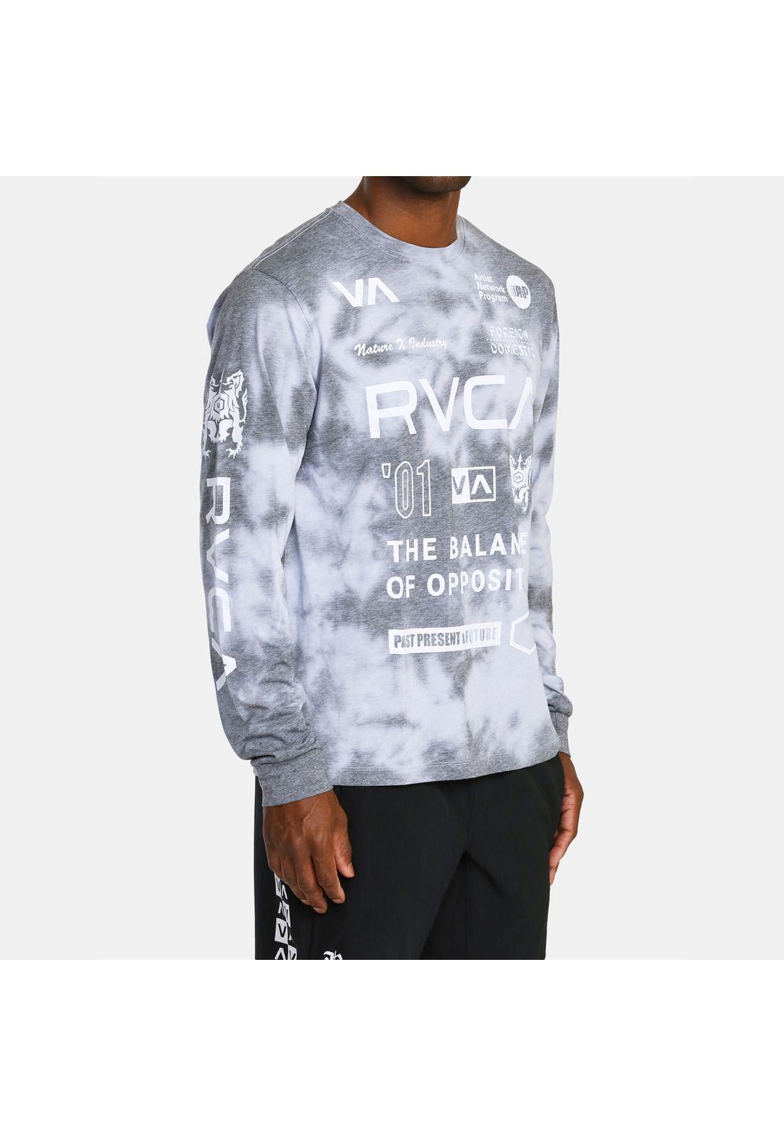 Polera Manga Larga Hombre All Brand Ls M Tees Gris-5