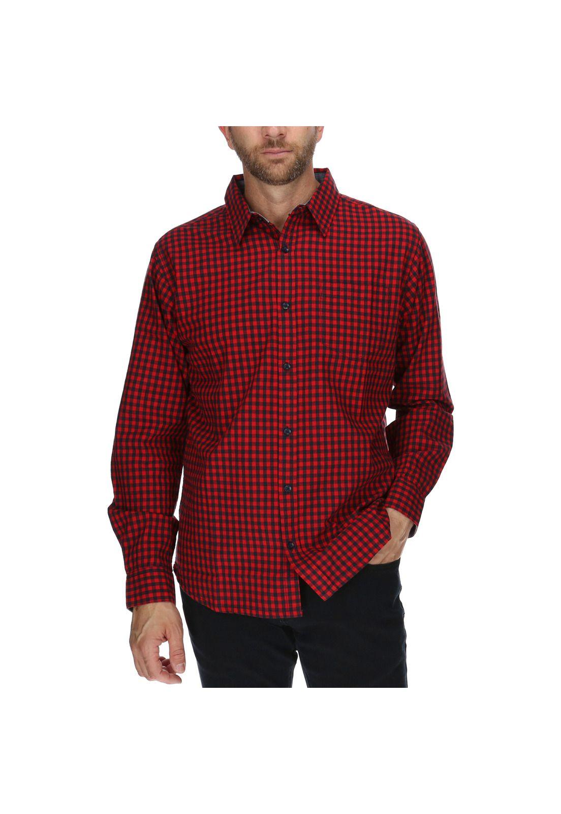 Camisa Foundation Gingham Rojo-3