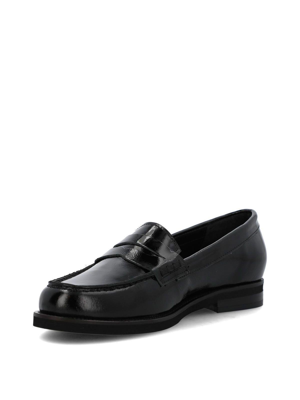 Mocasin Cuero Mujer Gaela Negro-5