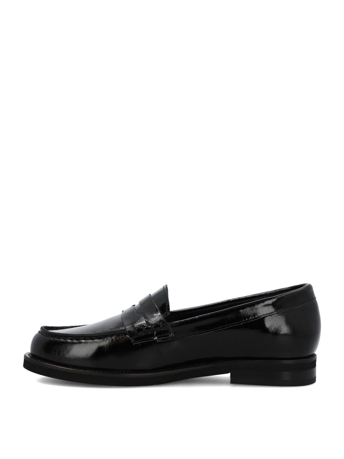Mocasin Cuero Mujer Gaela Negro-4