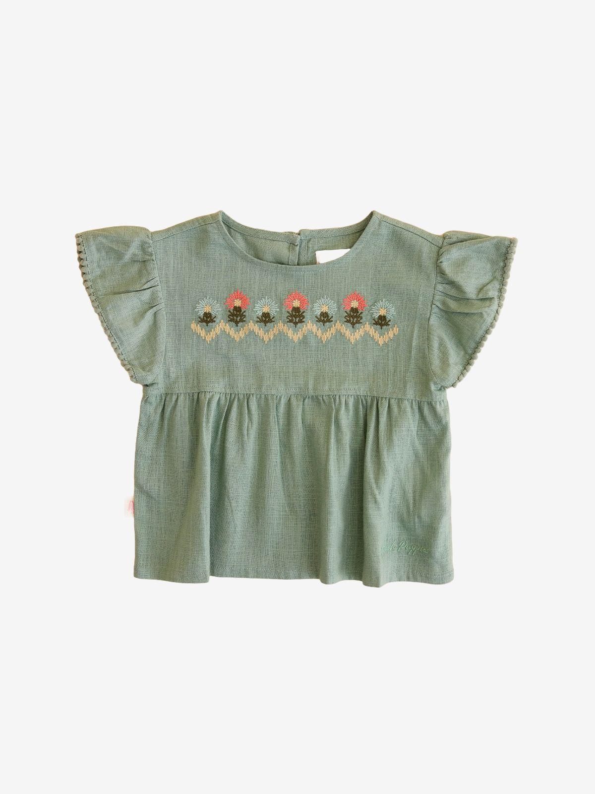 Blusa Niña Ana Verde-0