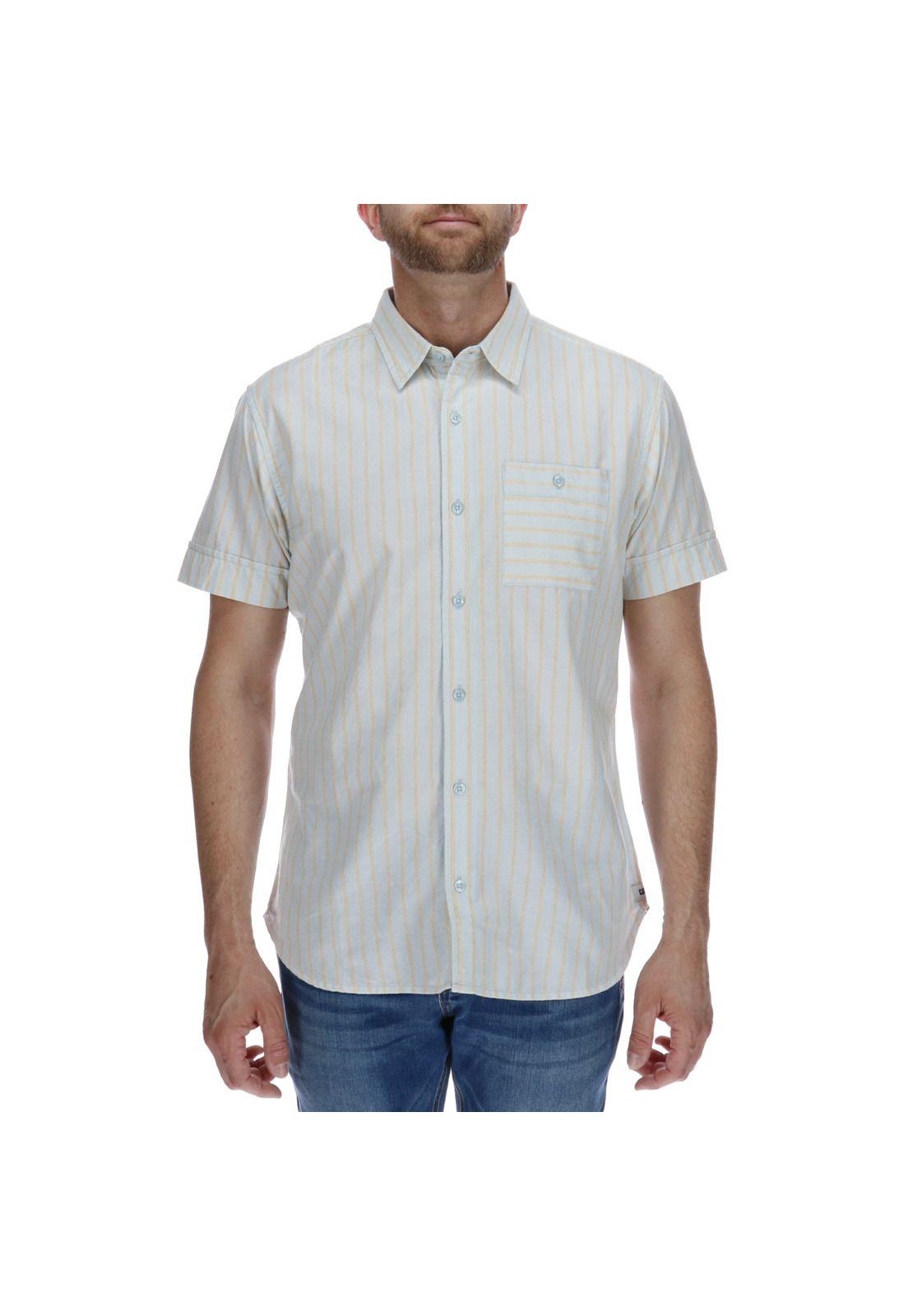 Camisa Hombre Foundation Switch Stripe Celeste-0