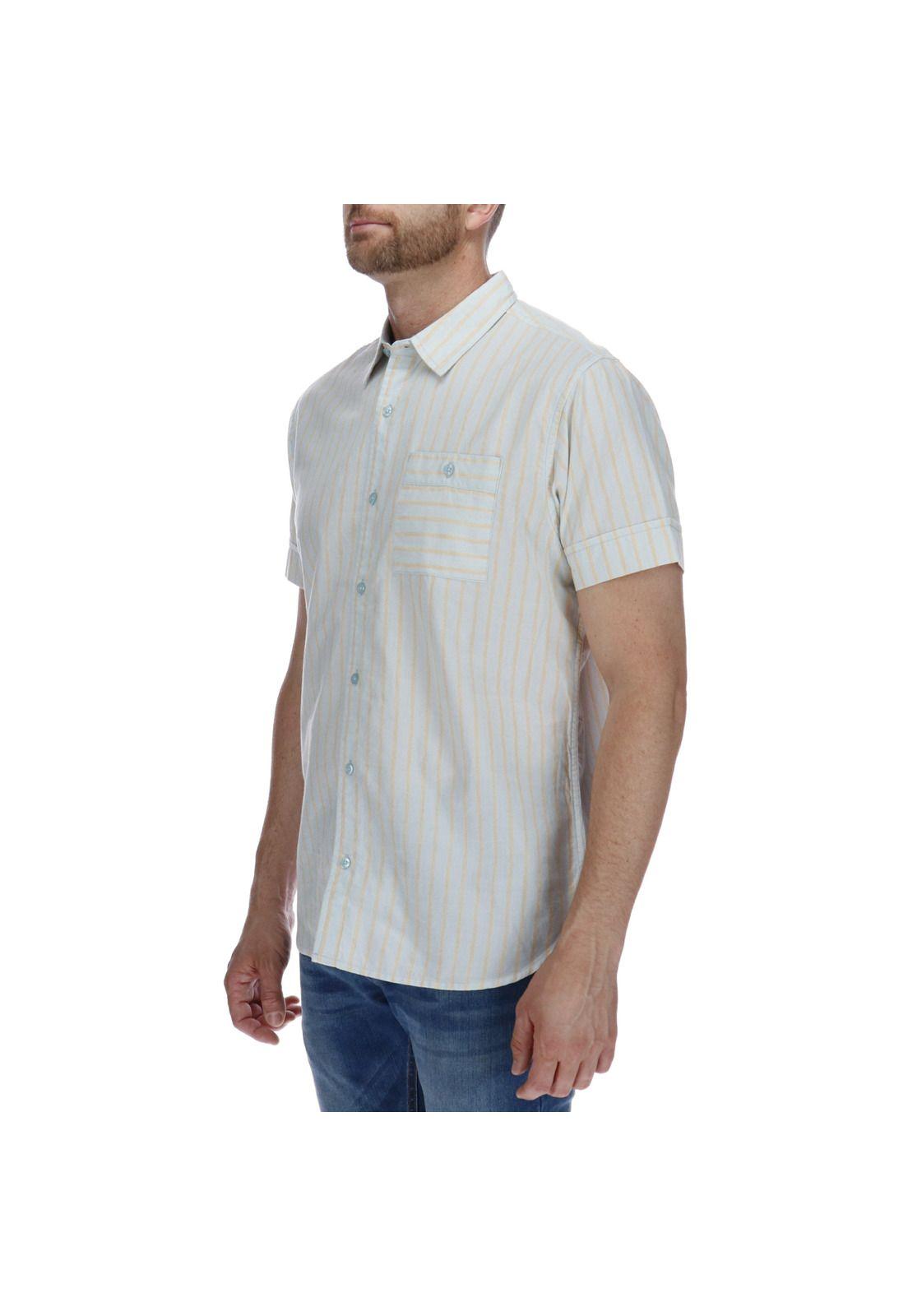 Camisa Hombre Foundation Switch Stripe Celeste-1