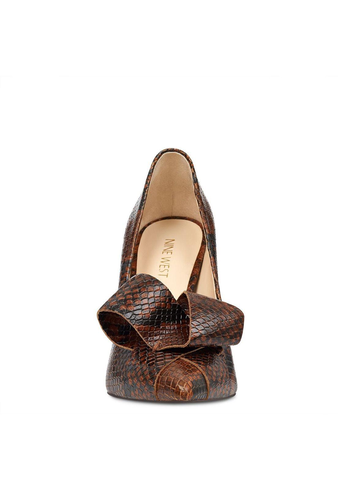 Zapato  Haddriana Café Pitón Mujer-2