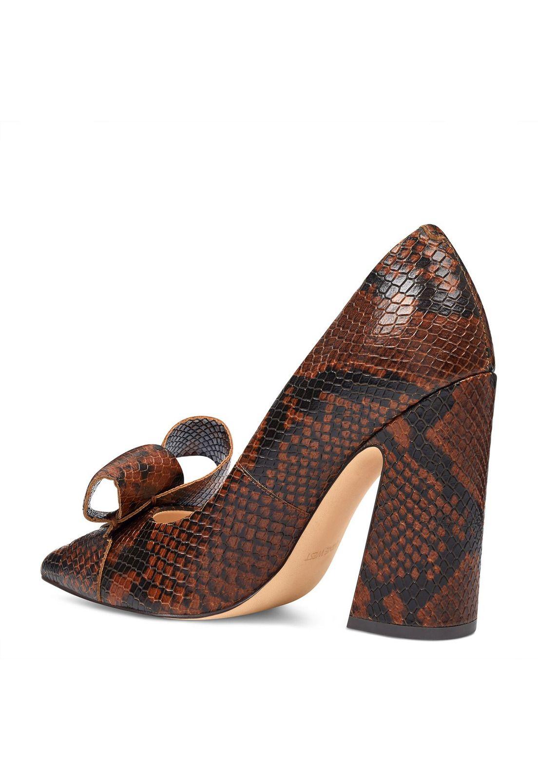 Zapato  Haddriana Café Pitón Mujer-4