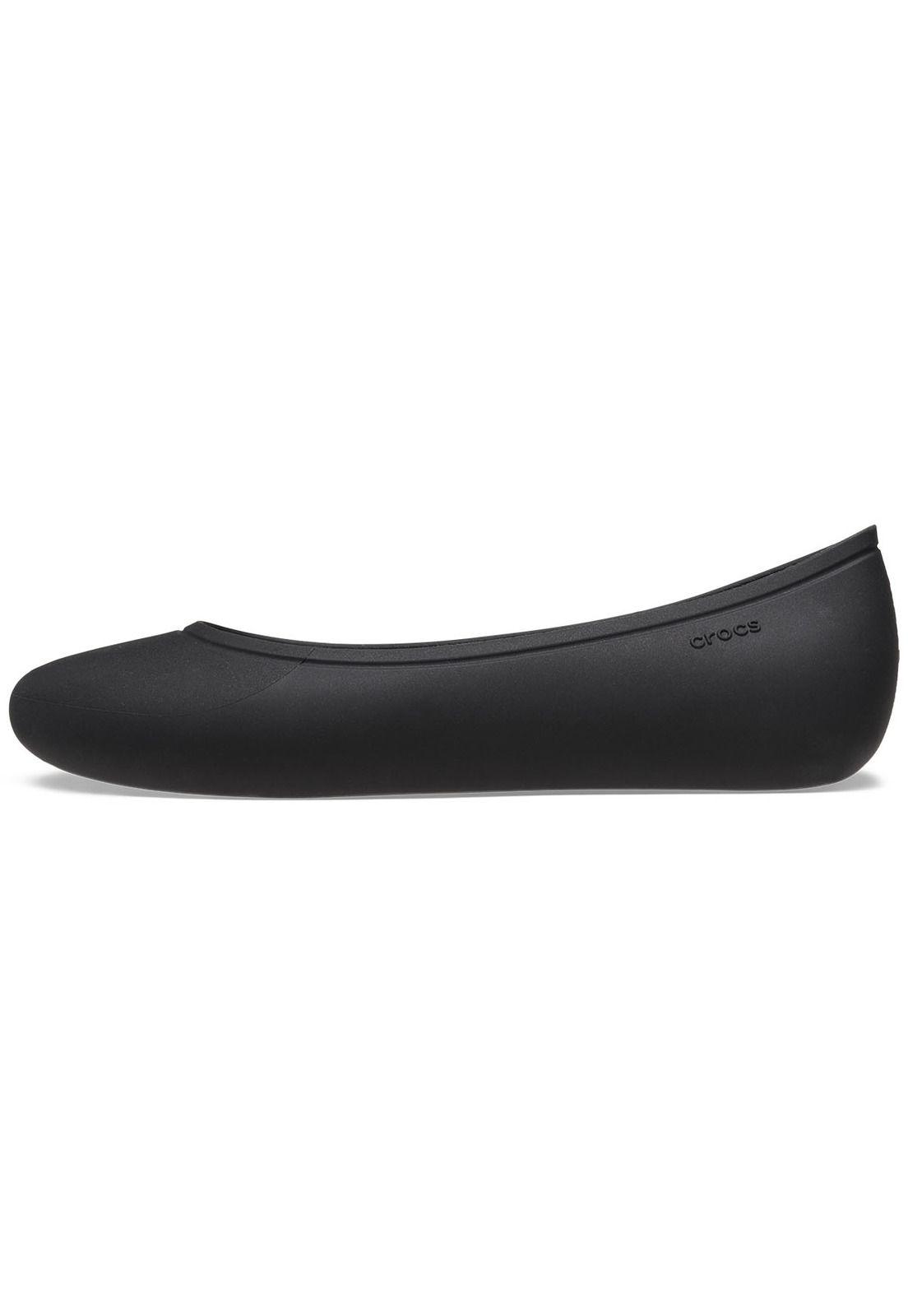 Sandalia Crocs Mujer Brooklyn Flat Negro-1
