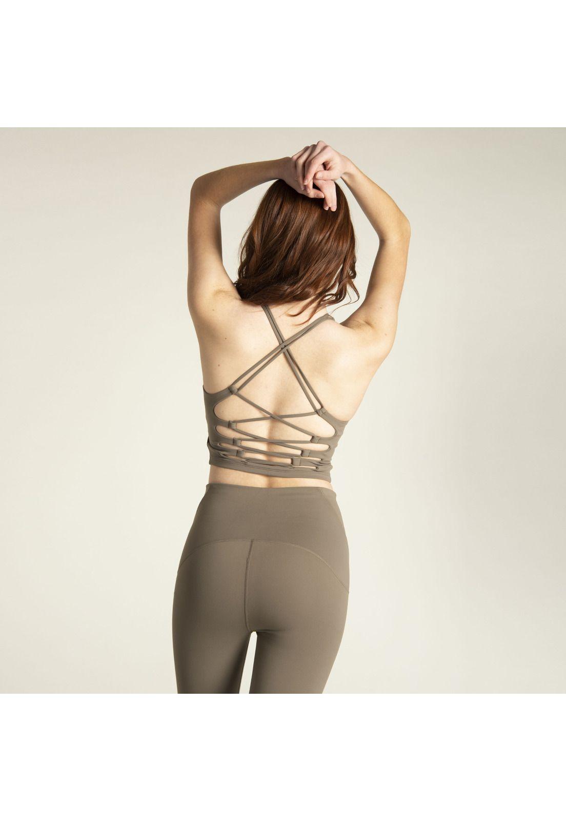 Polera S/M Mujer Tank Top RC Verde musgo-1