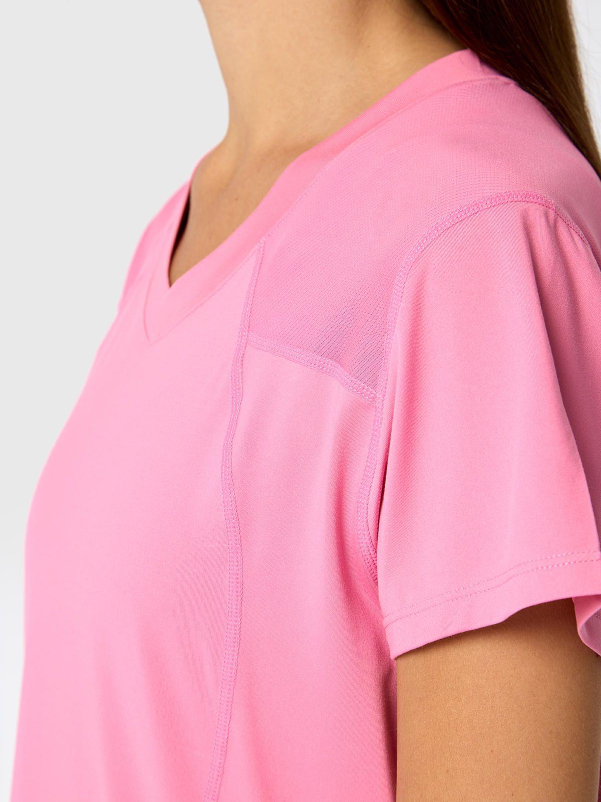 Polera V Neck Ali Rec Rosada Mujer-3