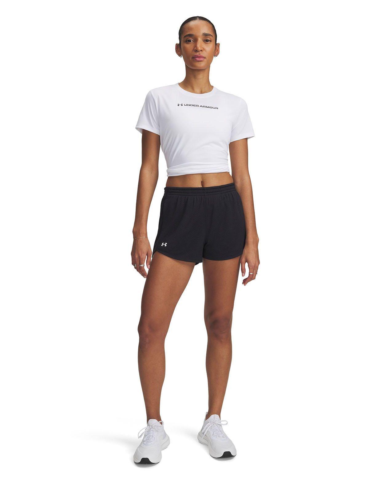 Shorts UA Tech Play Up Para Mujer Negro-3