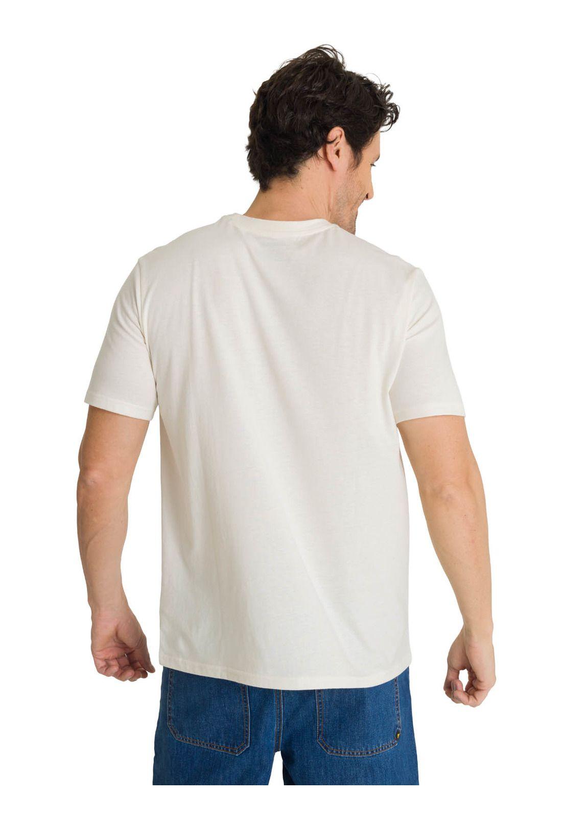 Polera Manga Corta Hombre Heritage Power For Crema-3