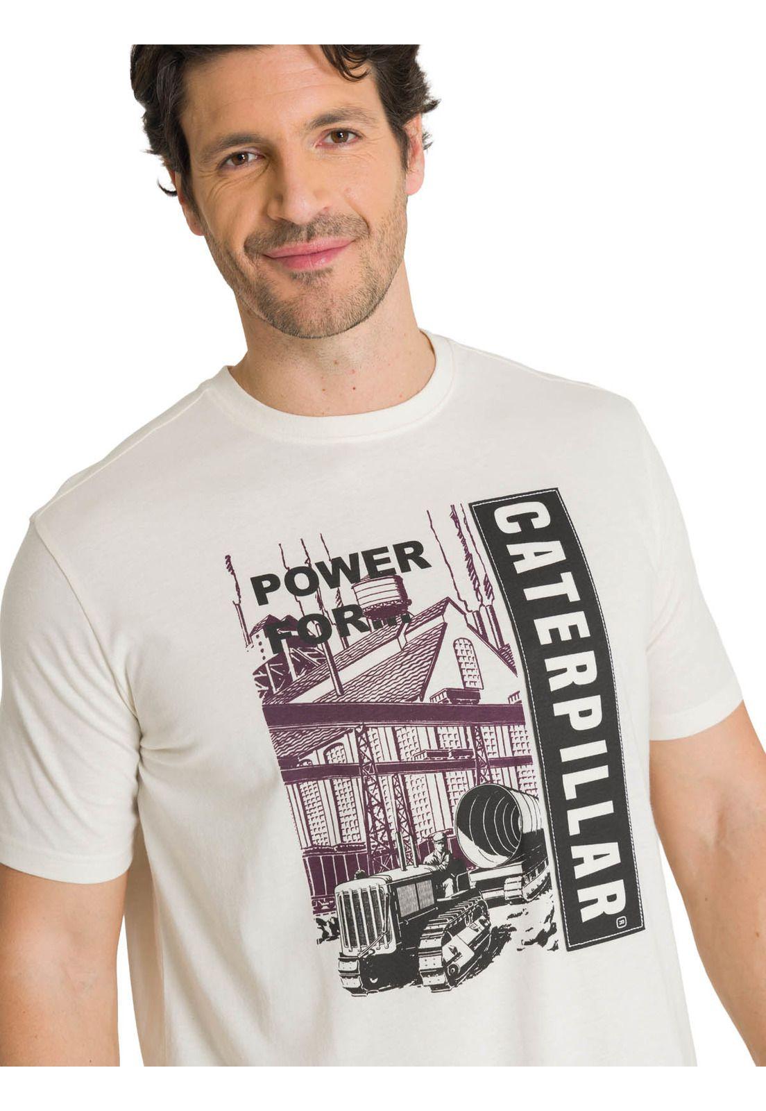 Polera Manga Corta Hombre Heritage Power For Crema-4