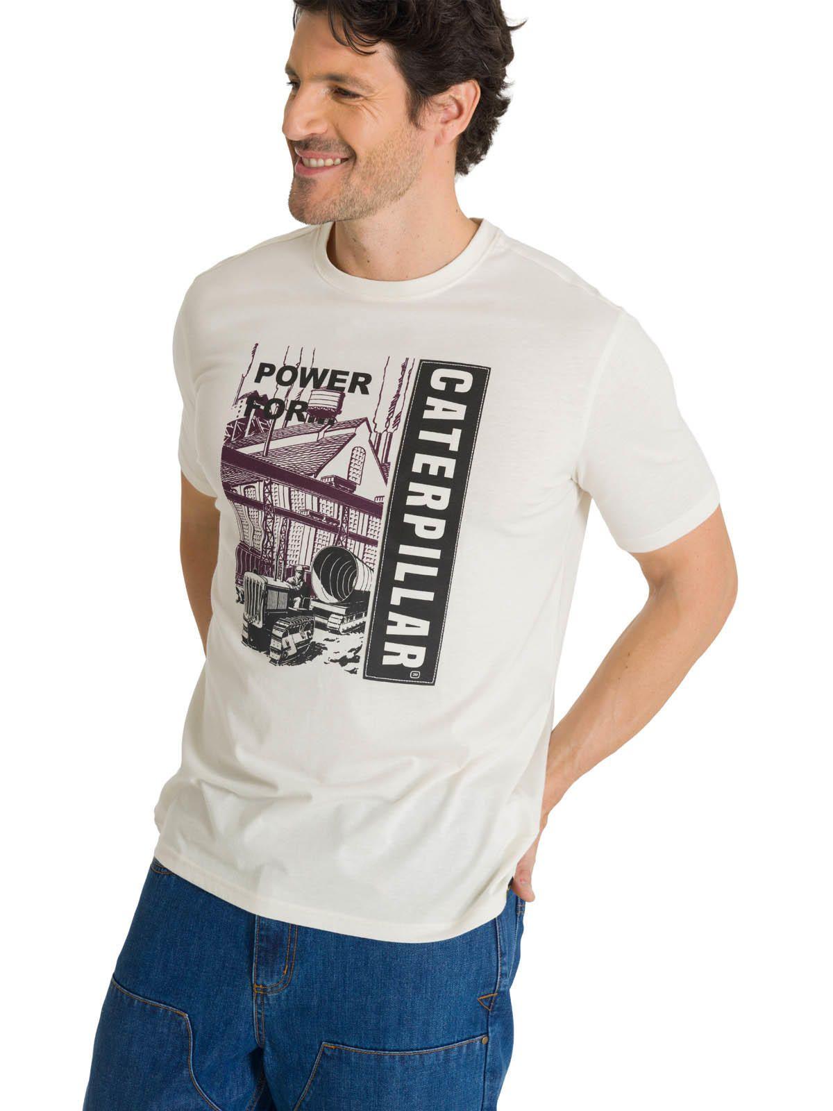 Polera Manga Corta Hombre Heritage Power For Crema-1