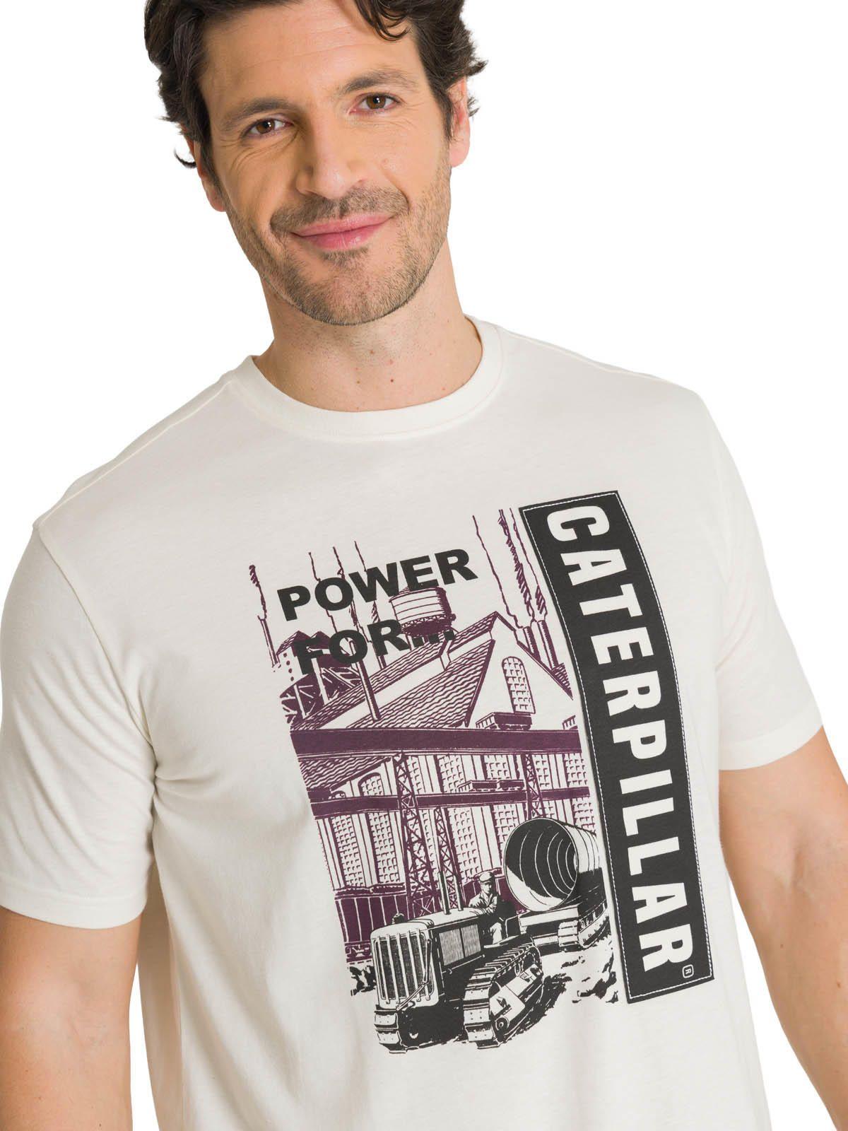 Polera Manga Corta Hombre Heritage Power For Crema-4