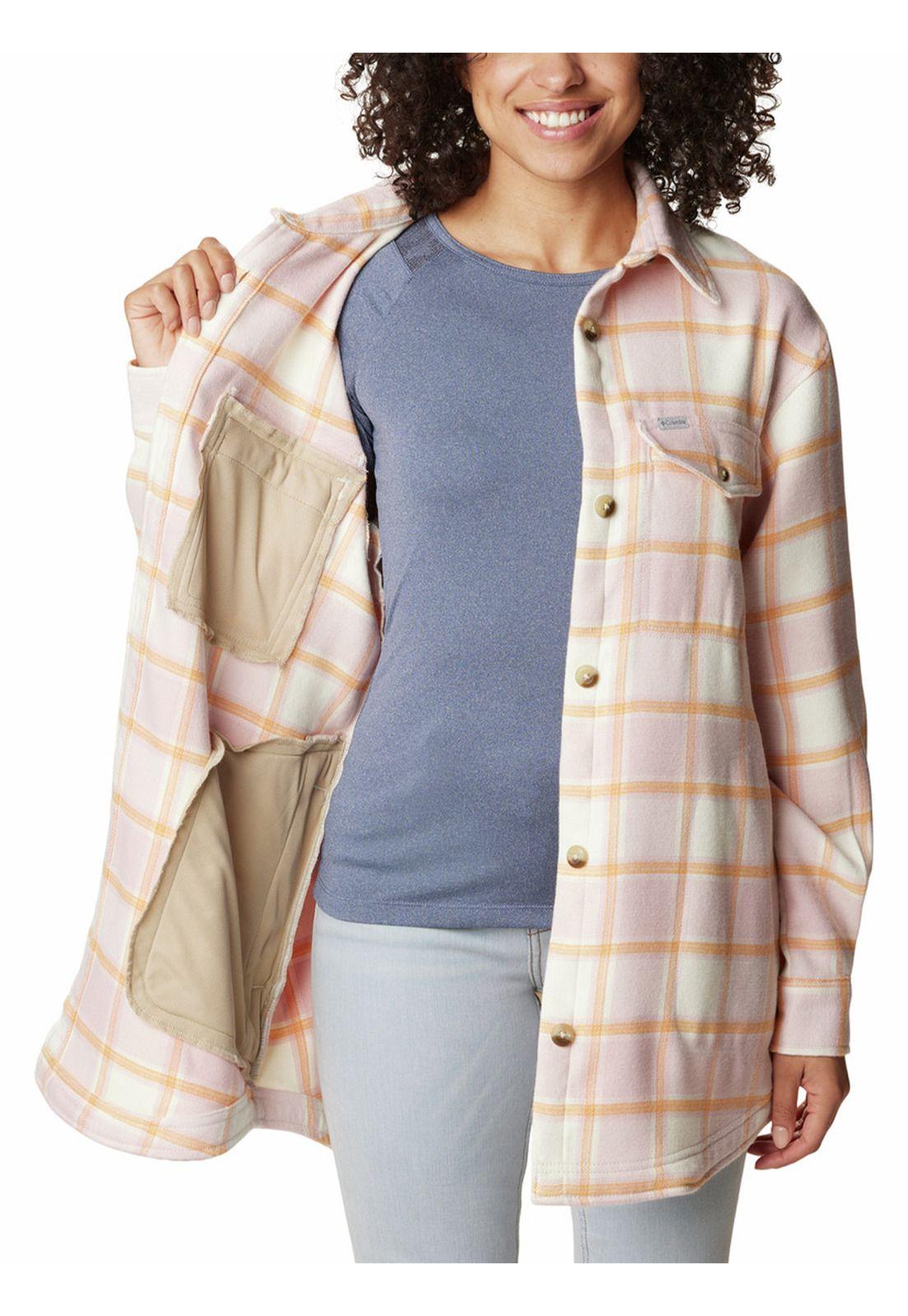 Camisa Manga Larga Mujer Calico Basin Rosado-4