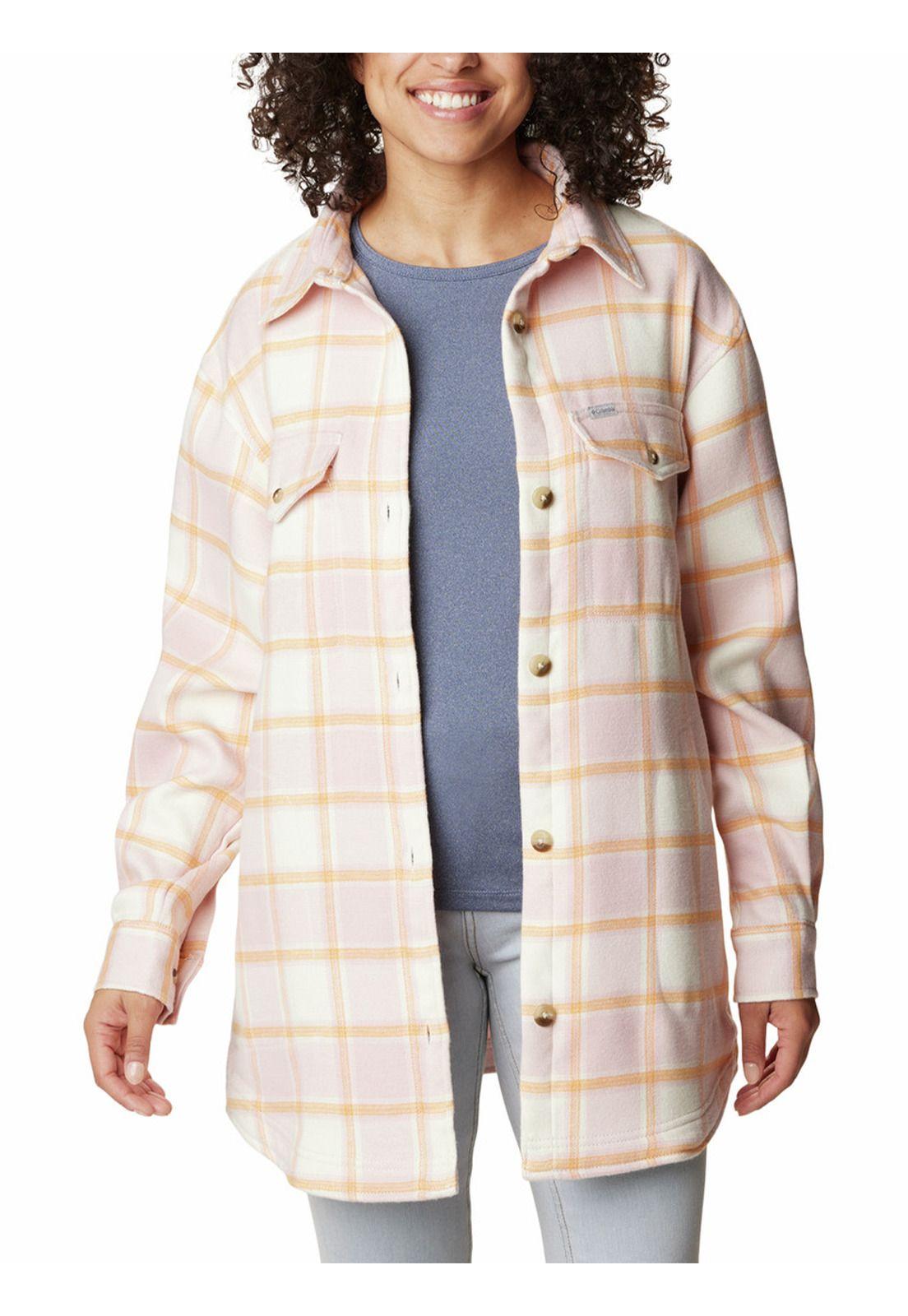 Camisa Manga Larga Mujer Calico Basin Rosado-5