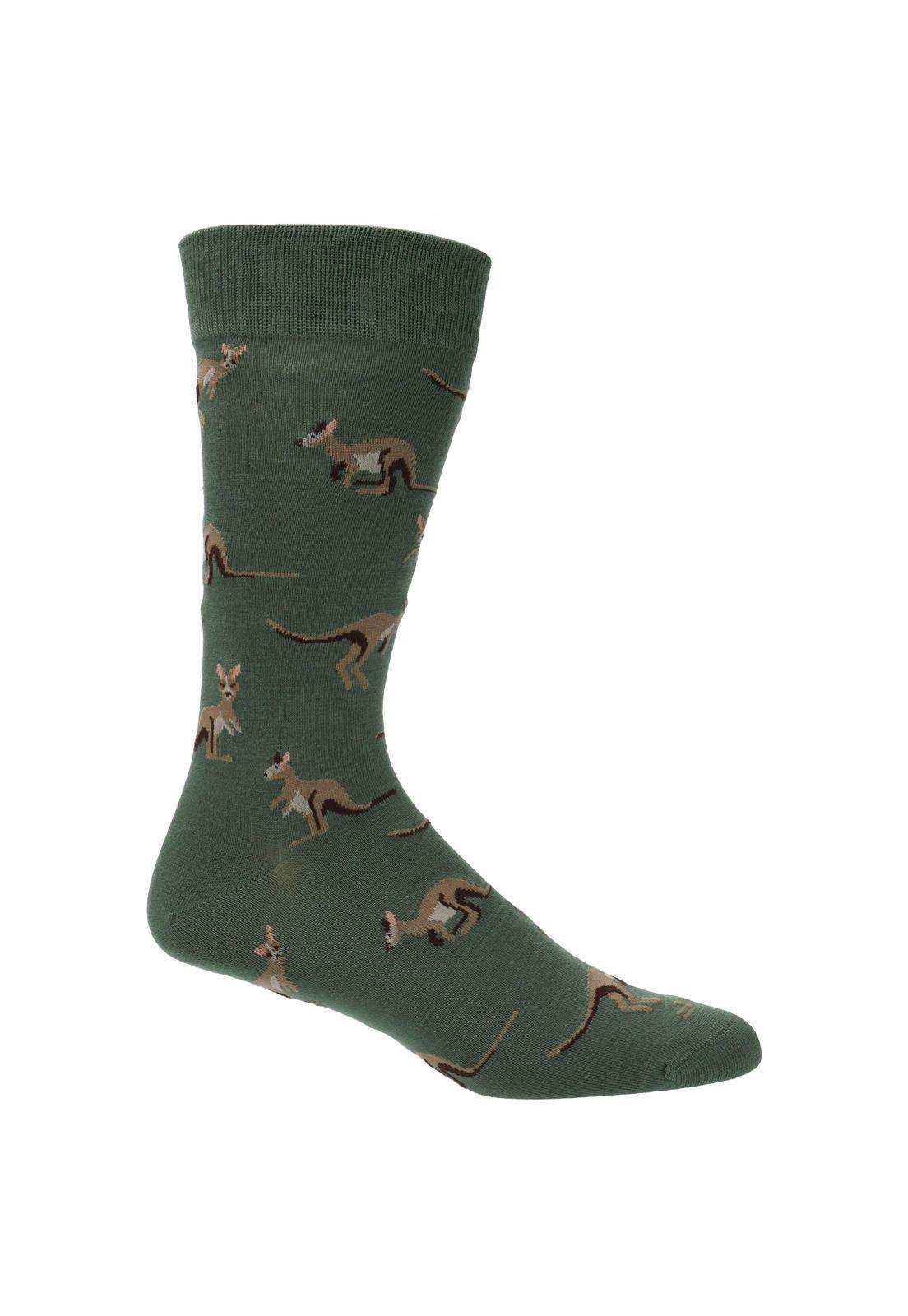 Calcetin Casual Rfv23H Kangaroo Verde Hombre-0
