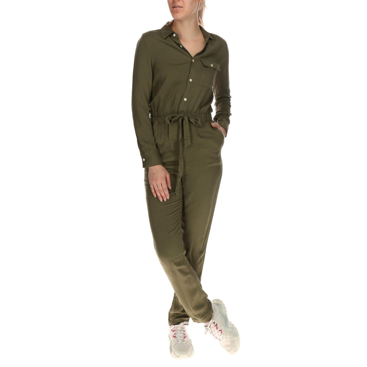 Jardinera Belted Jumpsuit Verde-0