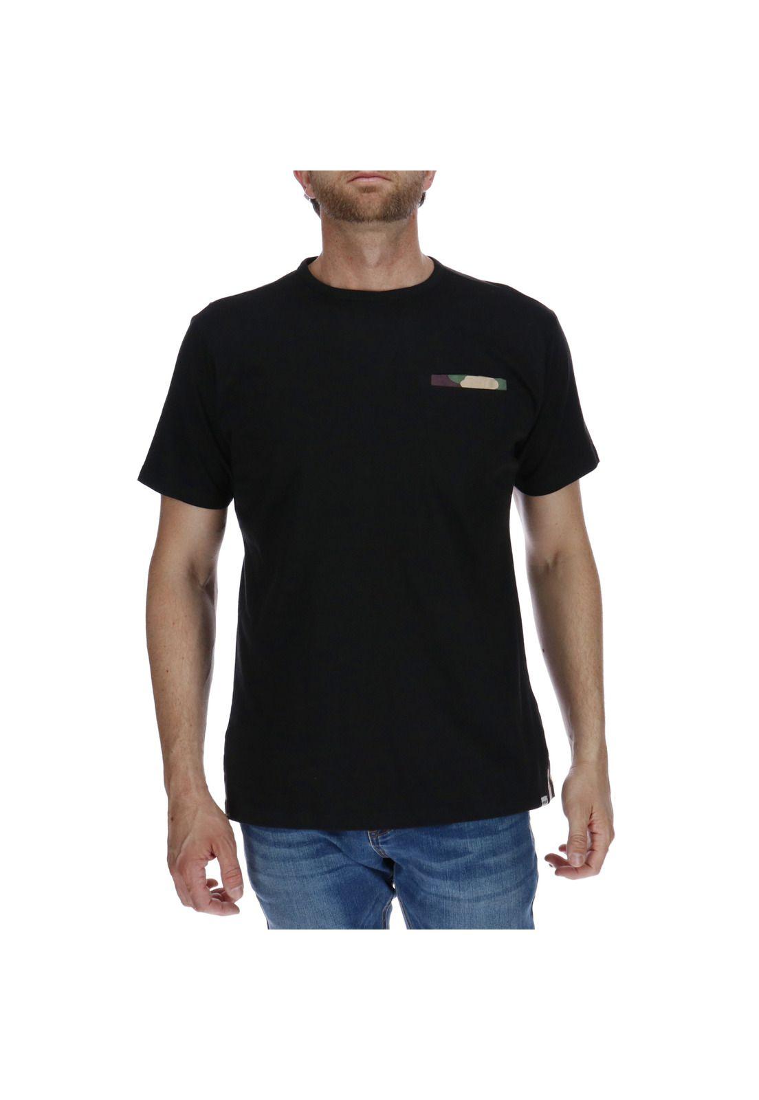 Polera Leaves Trim Negro-0