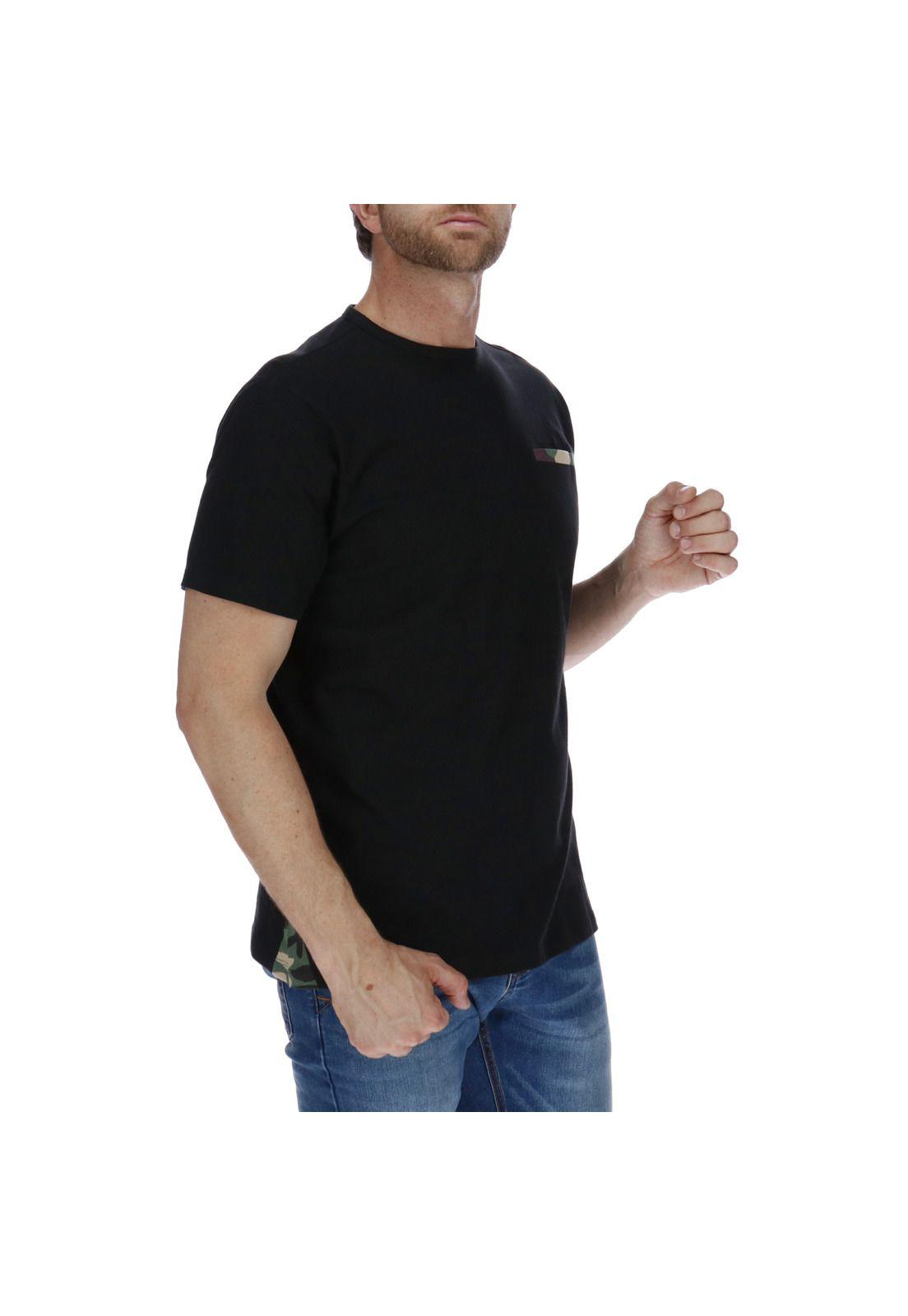 Polera Leaves Trim Negro-3