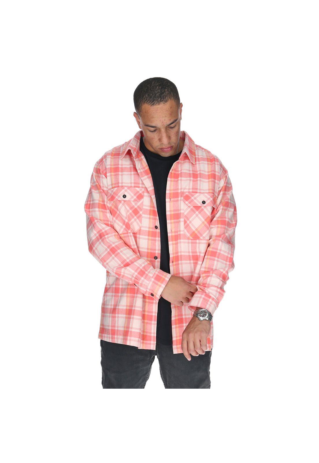 Camisa M/L Hombre Brighton Ii Rojo-1
