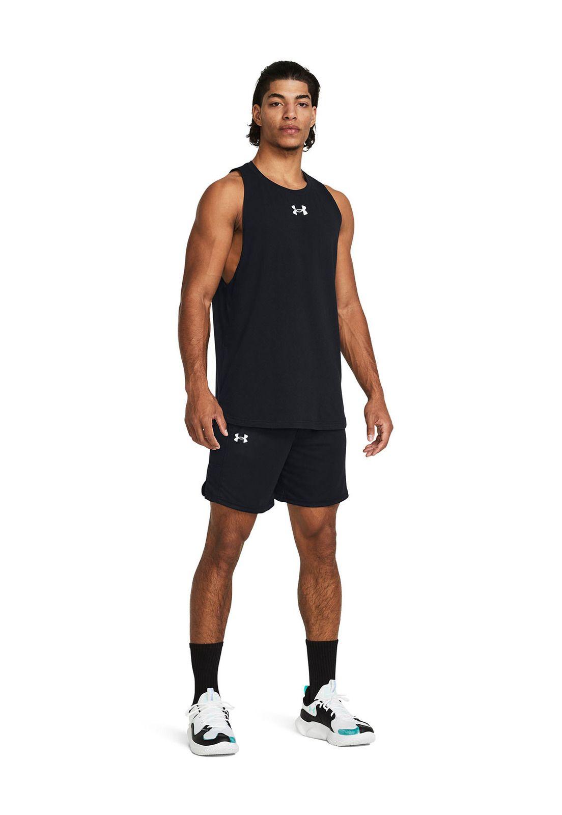 Shorts Negro Baseline Para Hombre-5