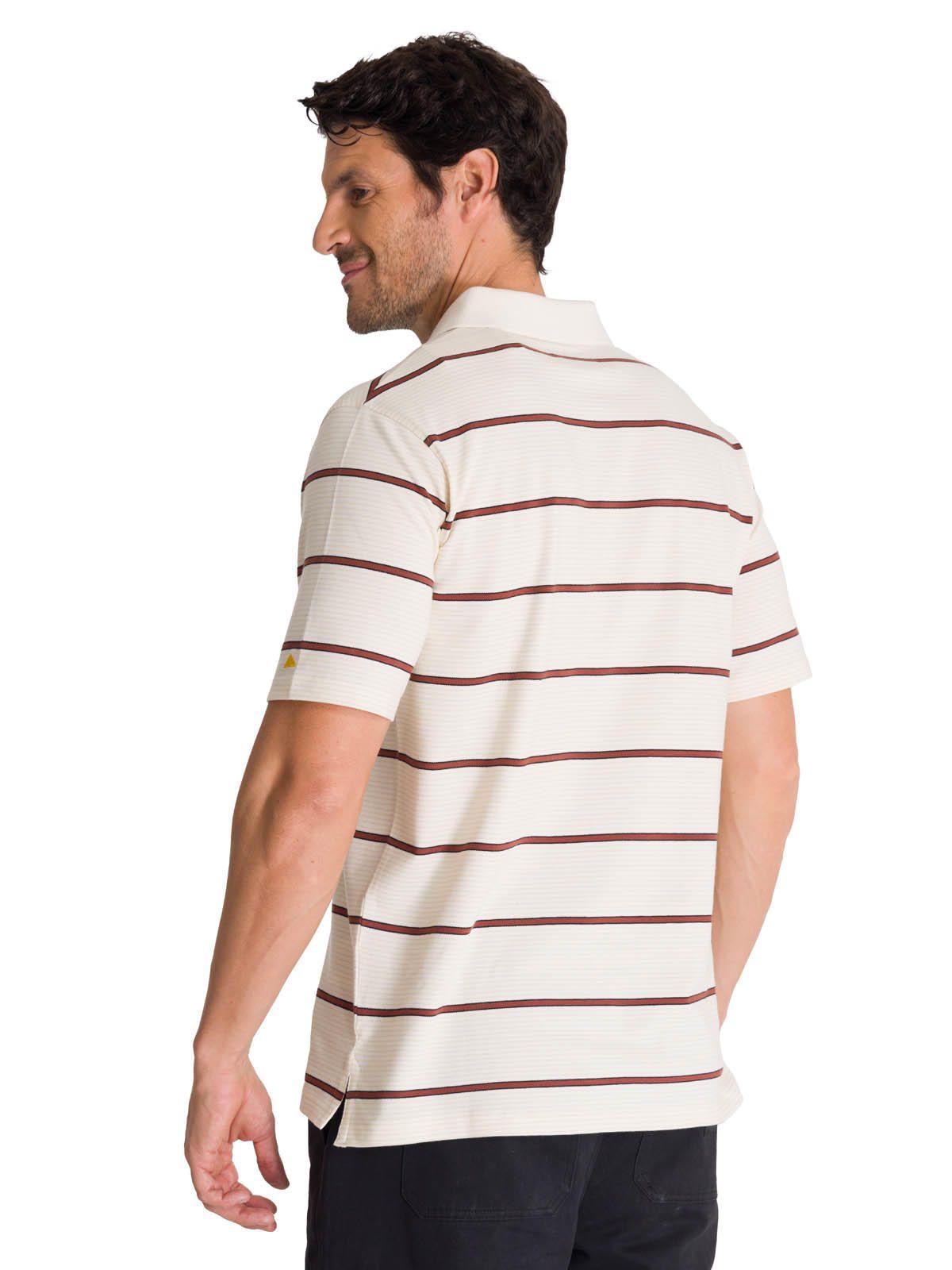 Polera Polo Manga Corta Hombre Logo Beige -3