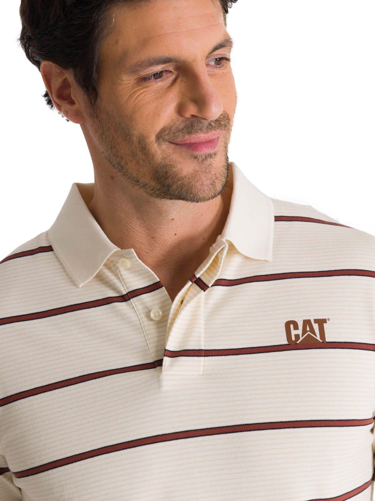 Polera Polo Manga Corta Hombre Logo Beige -4