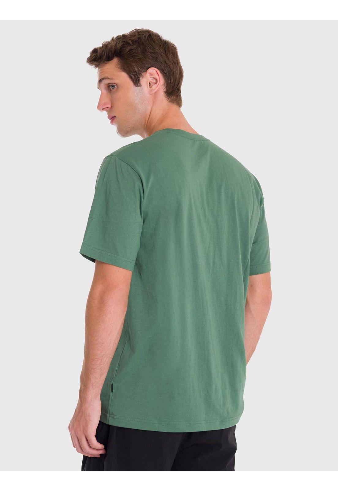 Polera Hombre Printed T-Shirt Verde-3