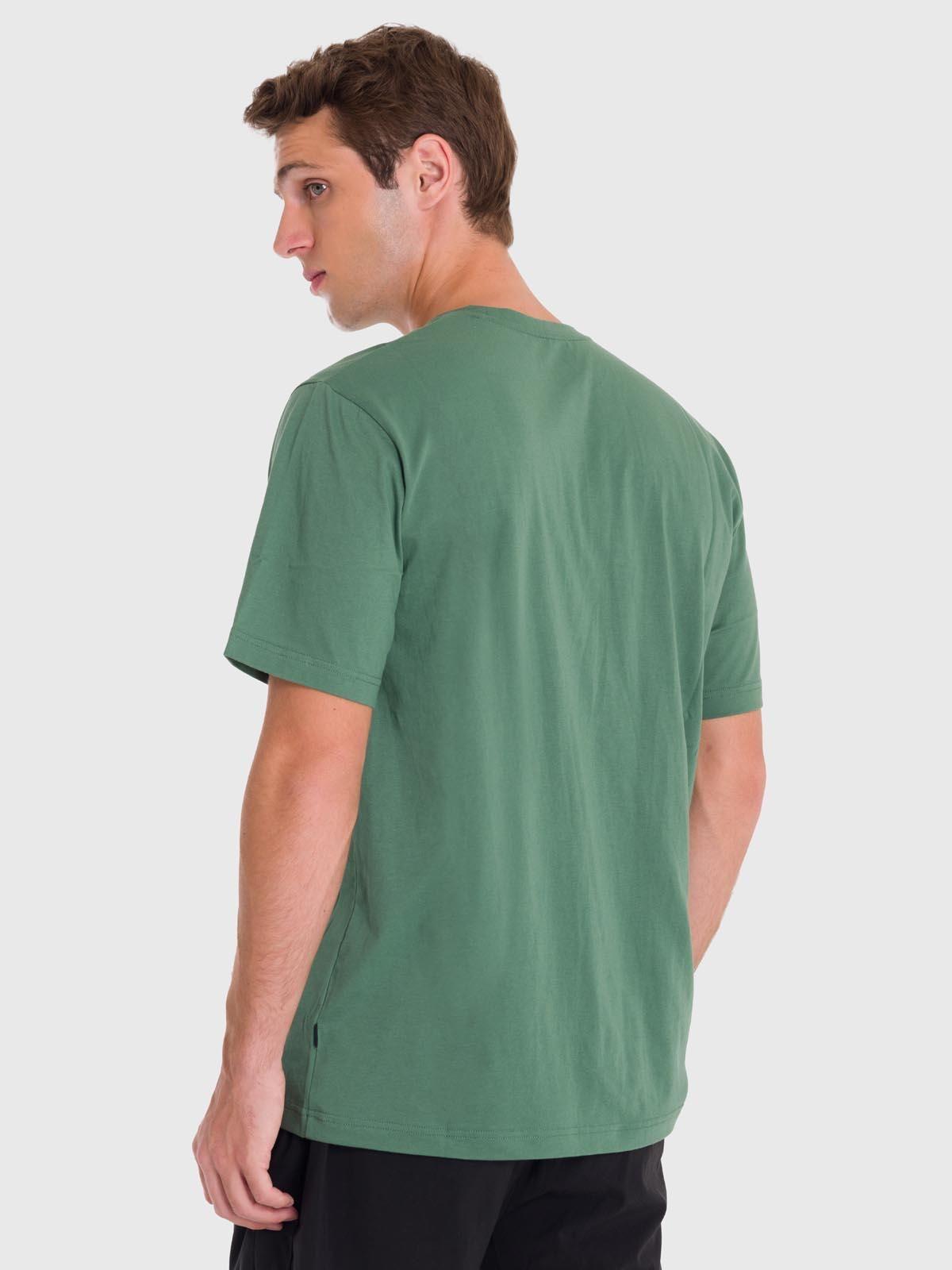 Polera Hombre Printed T-Shirt Verde-3